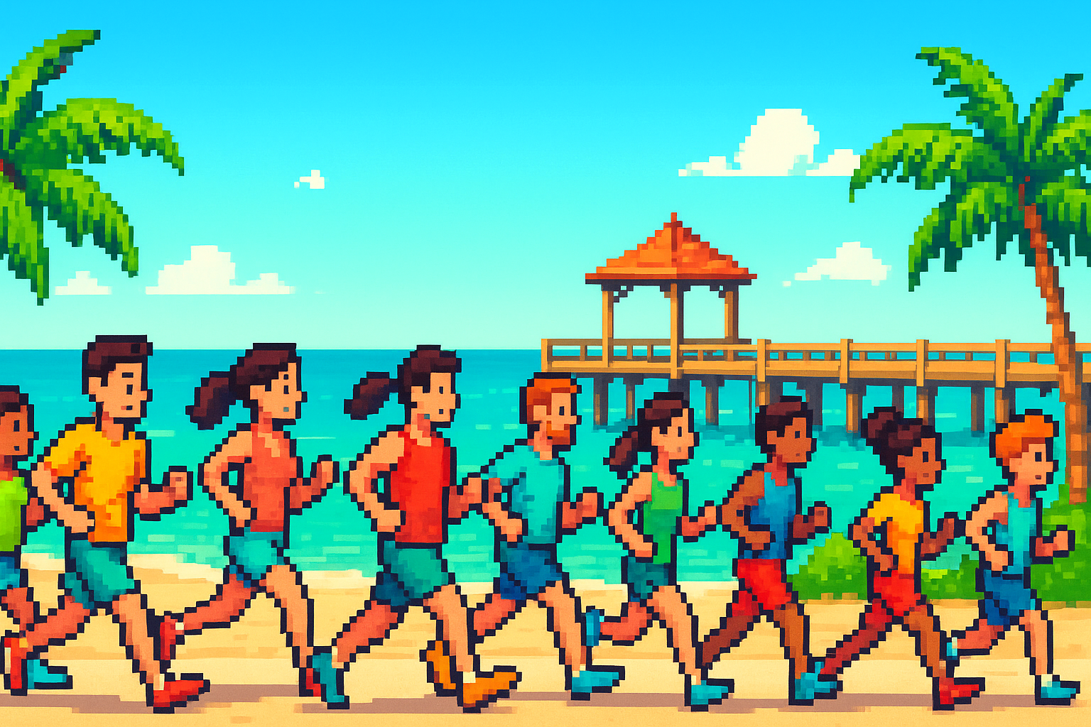 Ambitious Morning Runners - White Street Pier - 2026-04-14