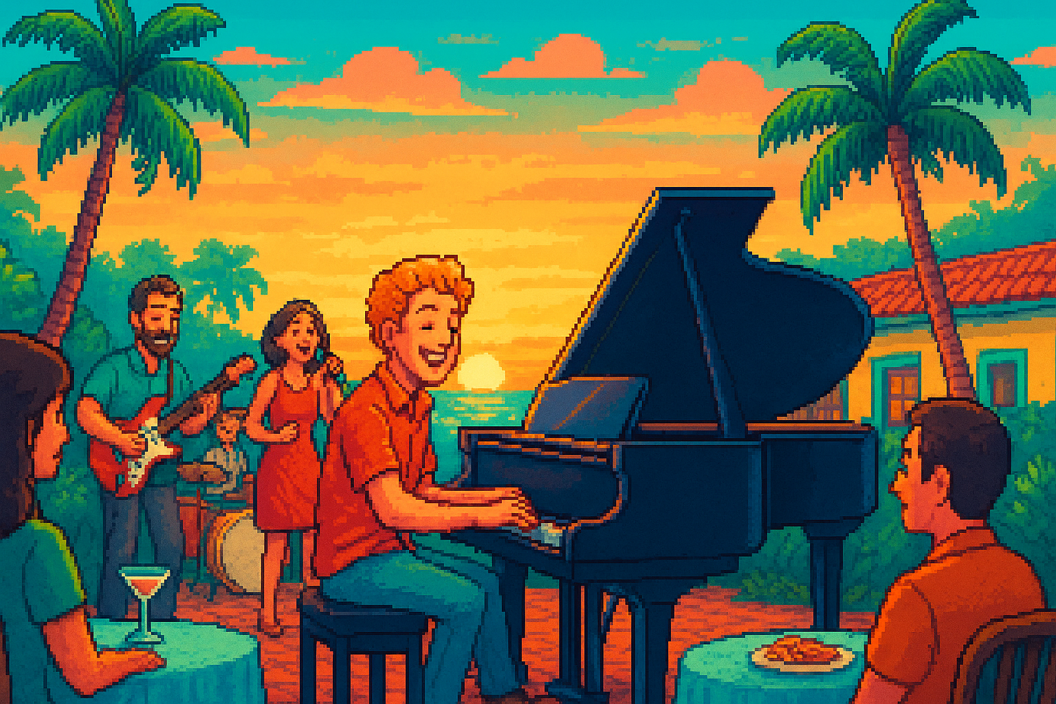 Dinner with the Dead - Rainbow Full of Sound Waynard in the Grand Piano at Viva Argentinian Steakhouse - Viva Argentinian Steakhouse - 2026-04-16