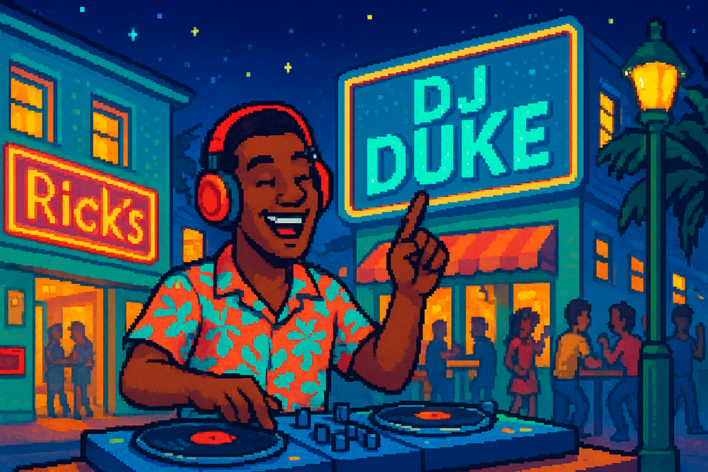 DJ Duke at Rick's Bar Upstairs Stage - Rick's Entertainment Complex - 2026-04-14