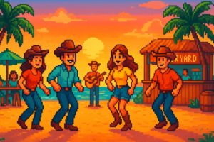 Line Dancing at Kaya Island Eats - Backyard Bar - Kaya Island Eats - 2026-04-15