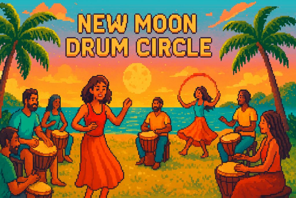 New Moon Drum Circle - The Greeen House Mothership - 2026-04-17