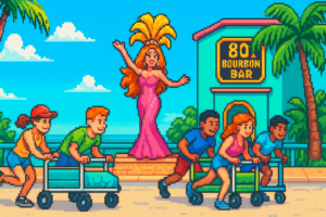 43rd Annual Julie Hansen Memorial Bed Races on Duval - 801 Bourbon Bar - 2026-04-25