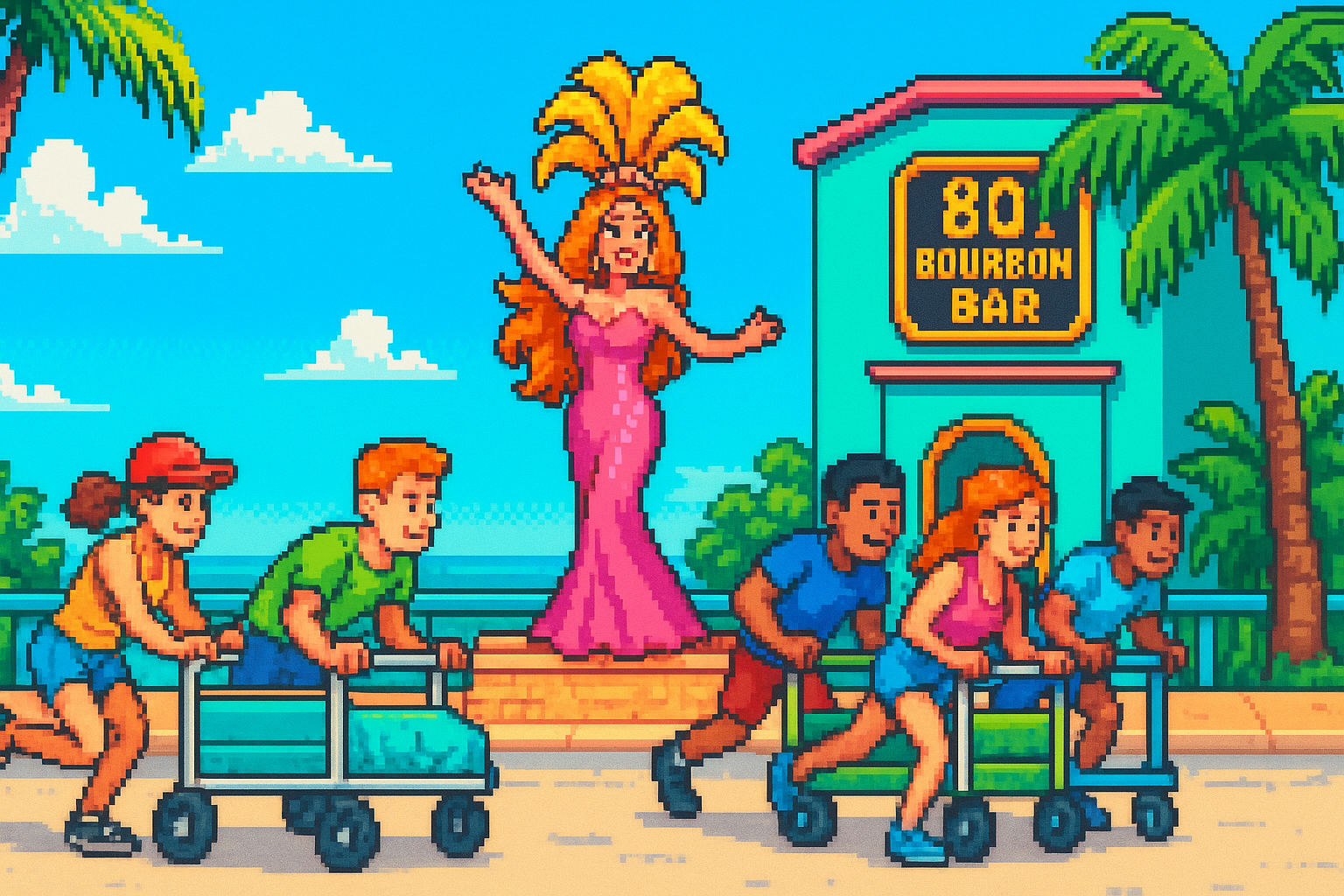 43rd Annual Julie Hansen Memorial Bed Races on Duval - 801 Bourbon Bar - 2026-04-25