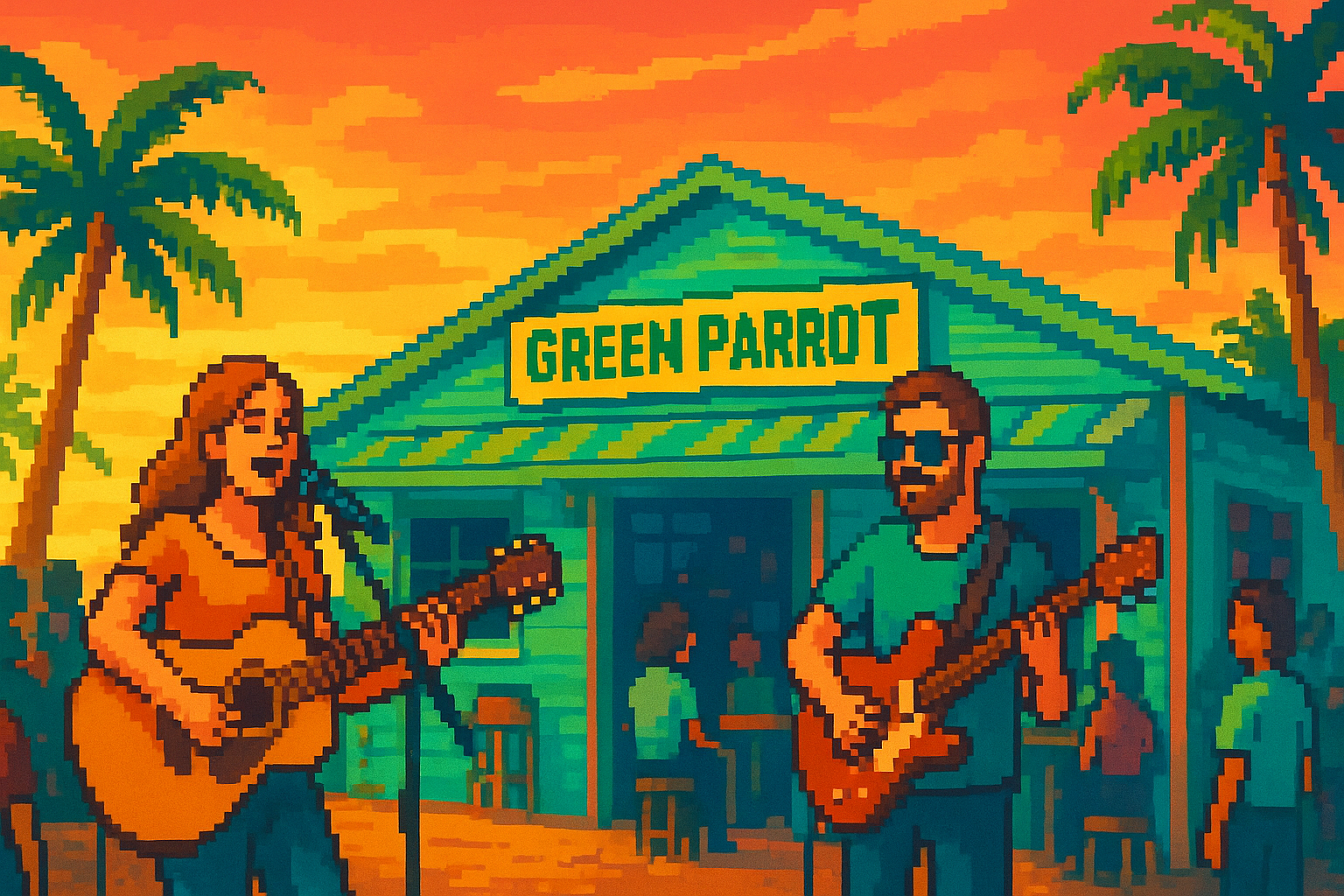 Claire Finley and Dave Scher at Green Parrot Bar - Green Parrot Bar - 2026-04-21