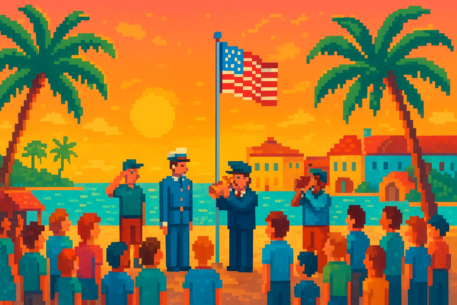 Conch Republic Days Opening Ceremony & Raising of the Colors - Mallory Square - 2026-04-17