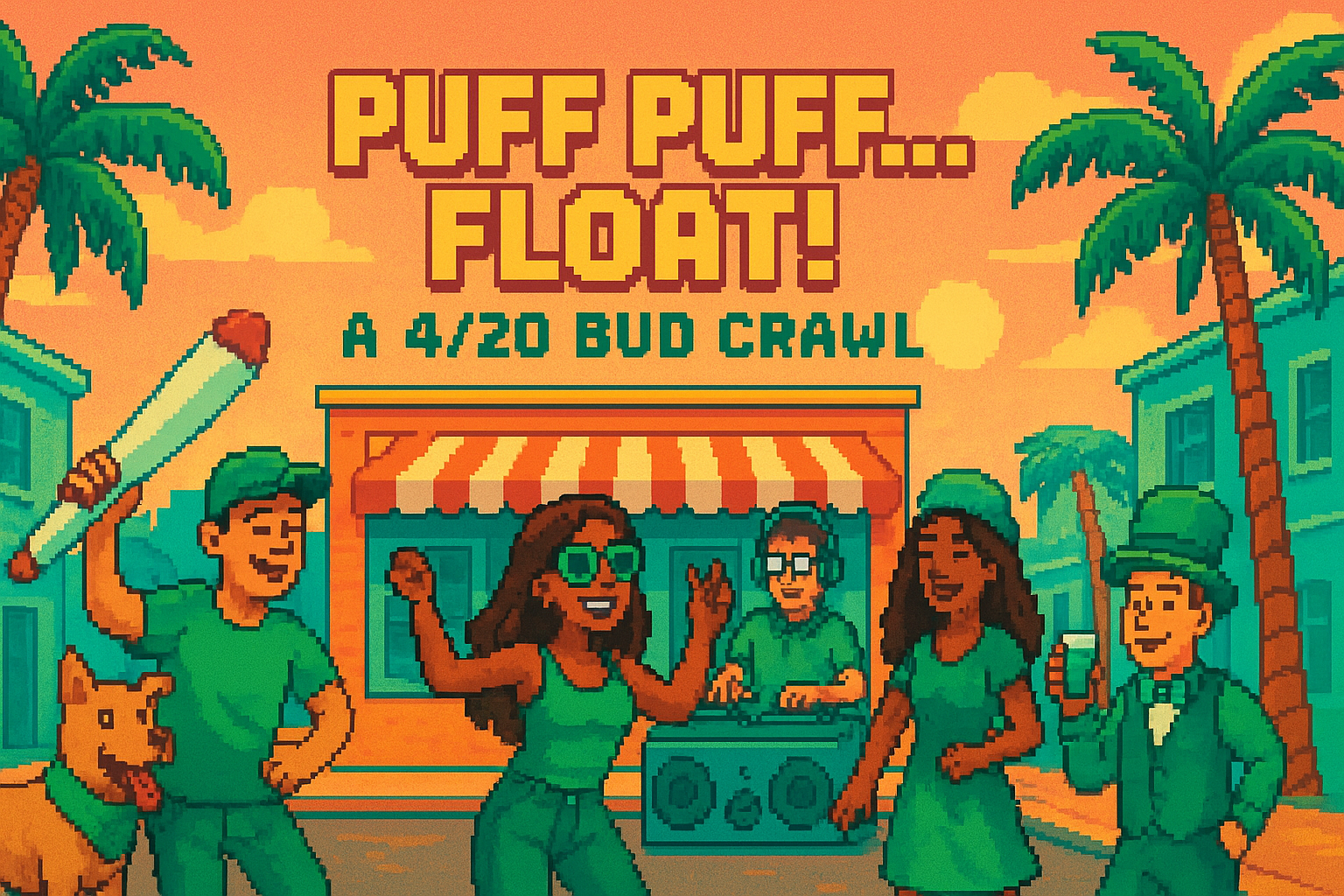Puff Puff... Float! A 4/20 Bud Crawl - The Greeen House 925 Duval St - 2026-04-20