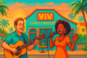 Larry Baeder & Terri White at ViV Wine & Cheese Bar Key West - ViV Wine & Cheese Bar Key West - 2026-07-17